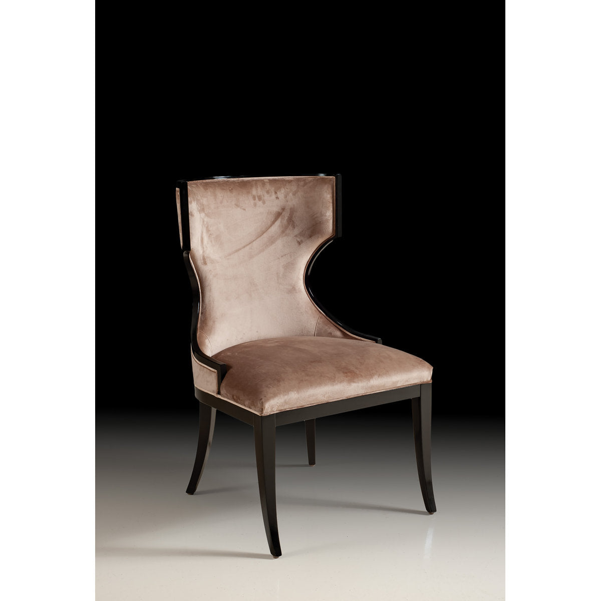 Upholstered Side Chair in Brown