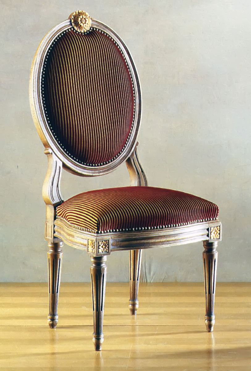 Upholstered Side Chair in Brown