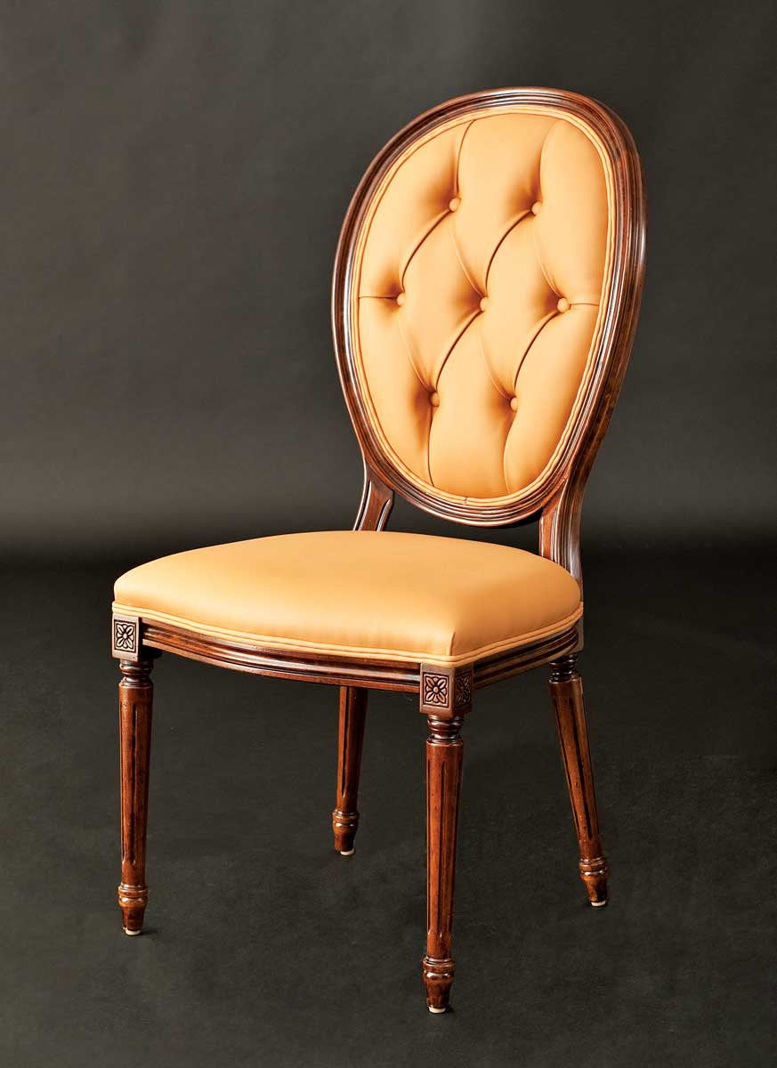 Upholstered Side Chair in Butterscotch