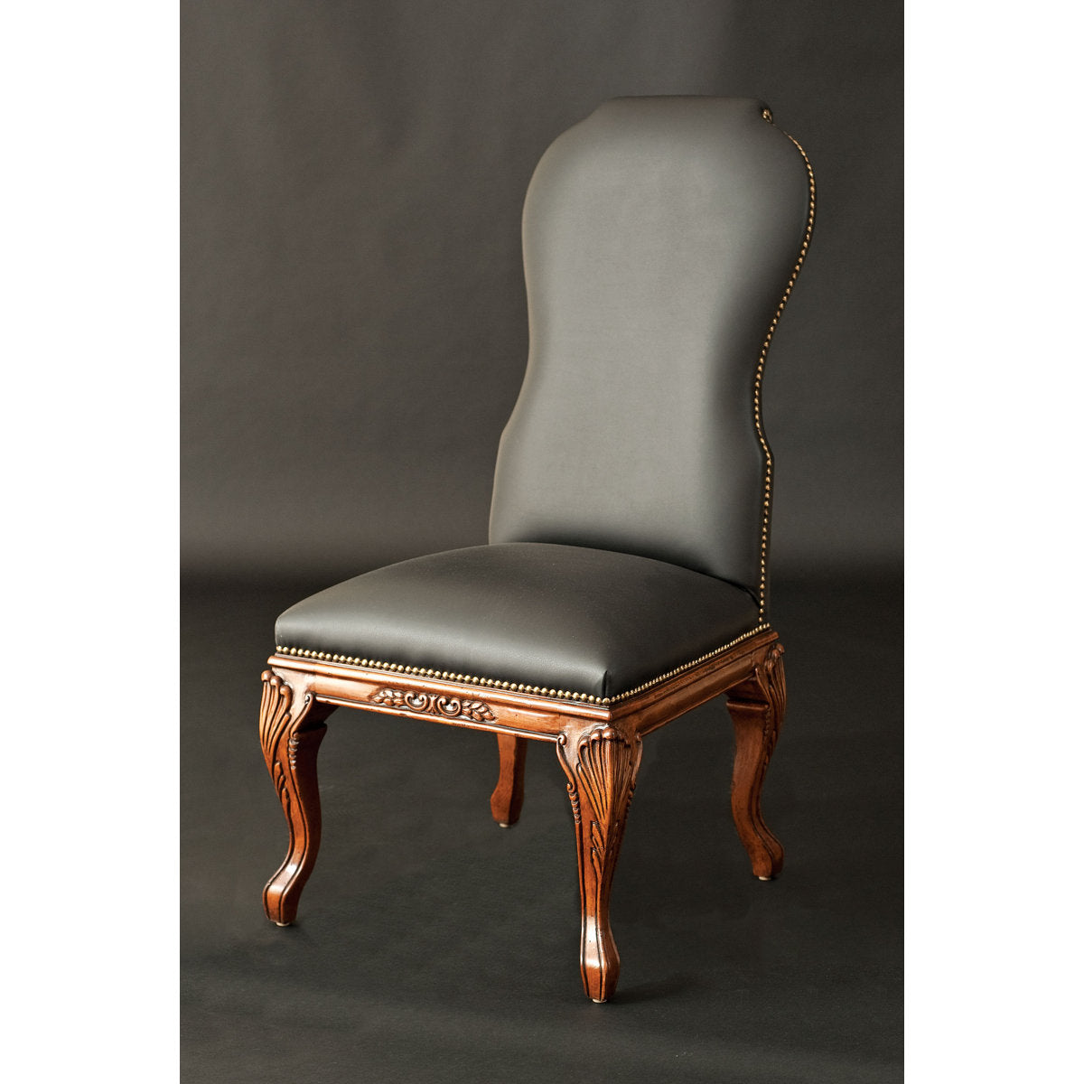 Upholstered Side Chair in Gray