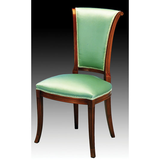 Upholstered Side Chair in Green