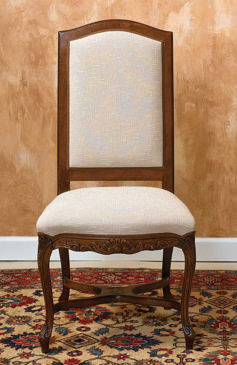 Upholstered Side Chair in White