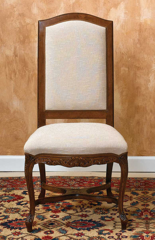 Upholstered Side Chair in White