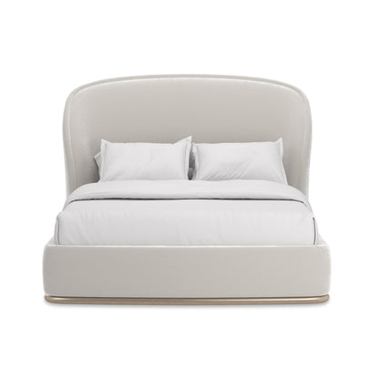 Upholstered Wingback Bed