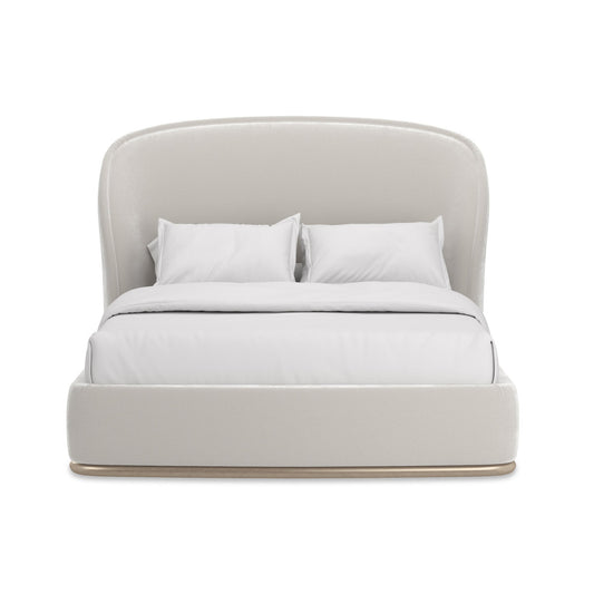 Upholstered Wingback Bed