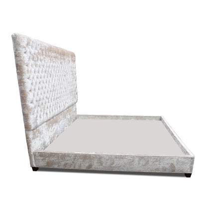 Upholstered Wingback Bed
