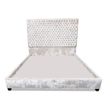 Upholstered Wingback Bed