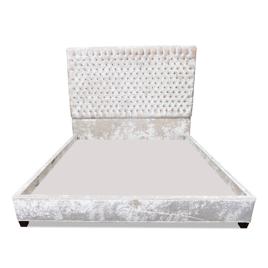 Upholstered Wingback Bed