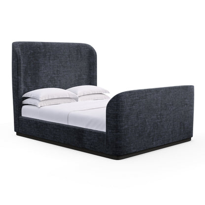 Upholstered Wingback Bed