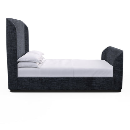 Upholstered Wingback Bed
