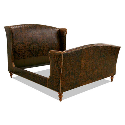 Upholstered Wingback Bed