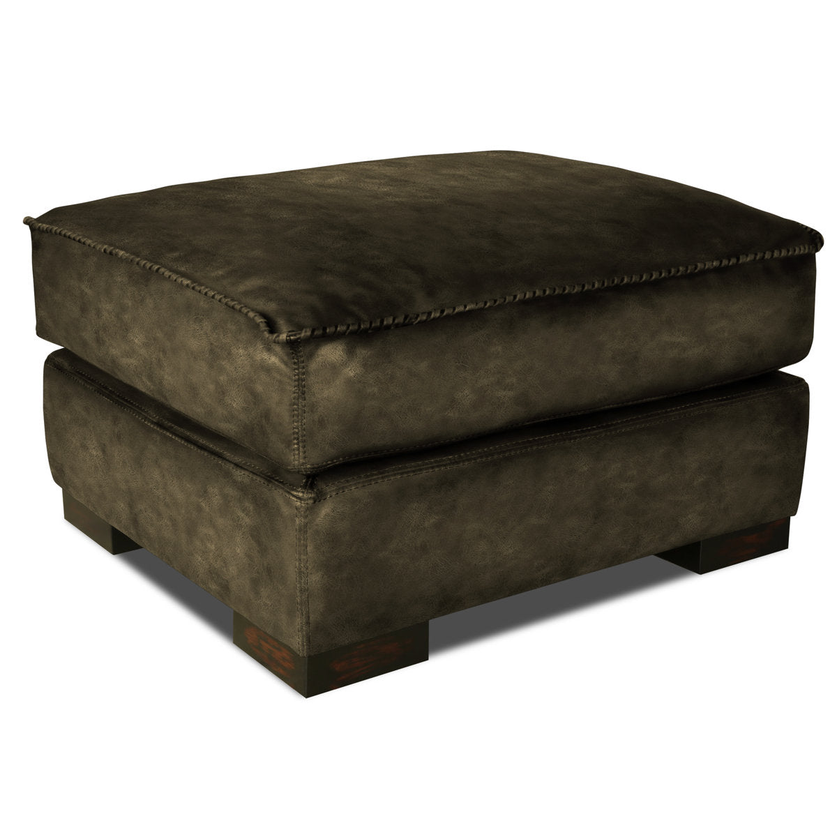 Urban Cowboy Leather Ottoman