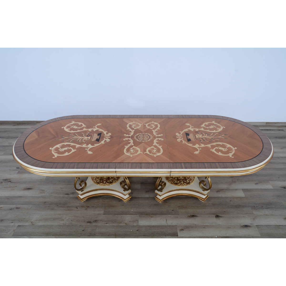 Valentina Oval Mahogany Wood Dining Table