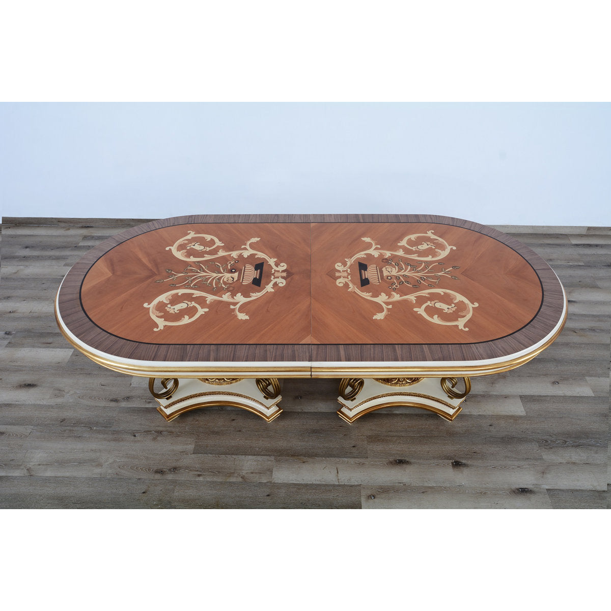 Valentina Oval Mahogany Wood Dining Table