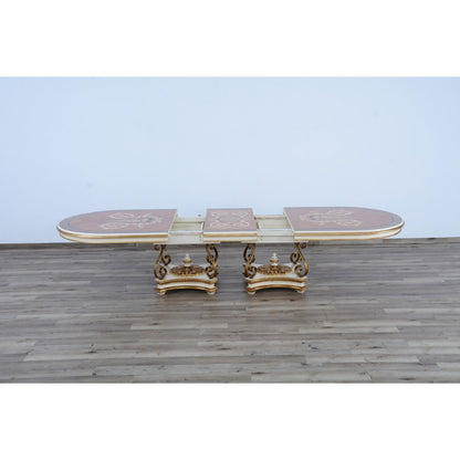 Valentina Oval Mahogany Wood Dining Table