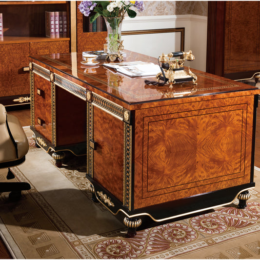 Valentina Solid Wood Executive Desk