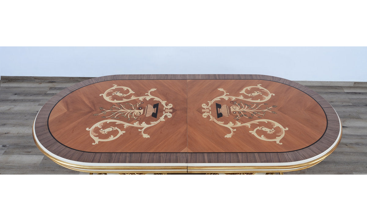 Valentine II Mahogany Wood Dining Table