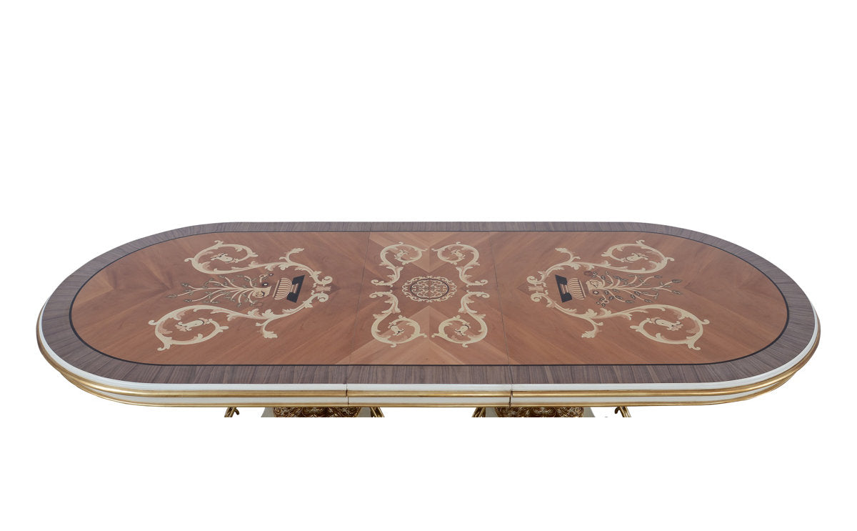 Valentine II Mahogany Wood Dining Table