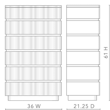 Vanessa 6 - Drawer Dresser