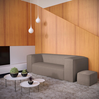 Varick Oversize Track-Arm Sofa with Flange