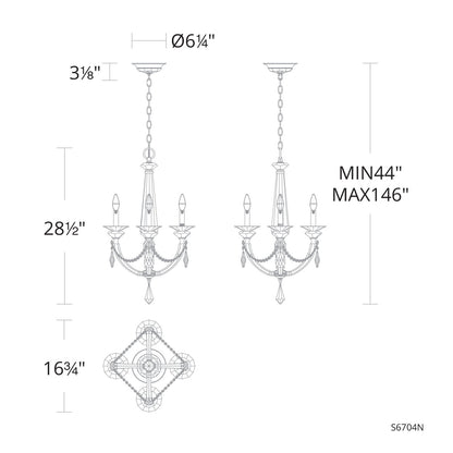 Verona 4 - Light Chandelier