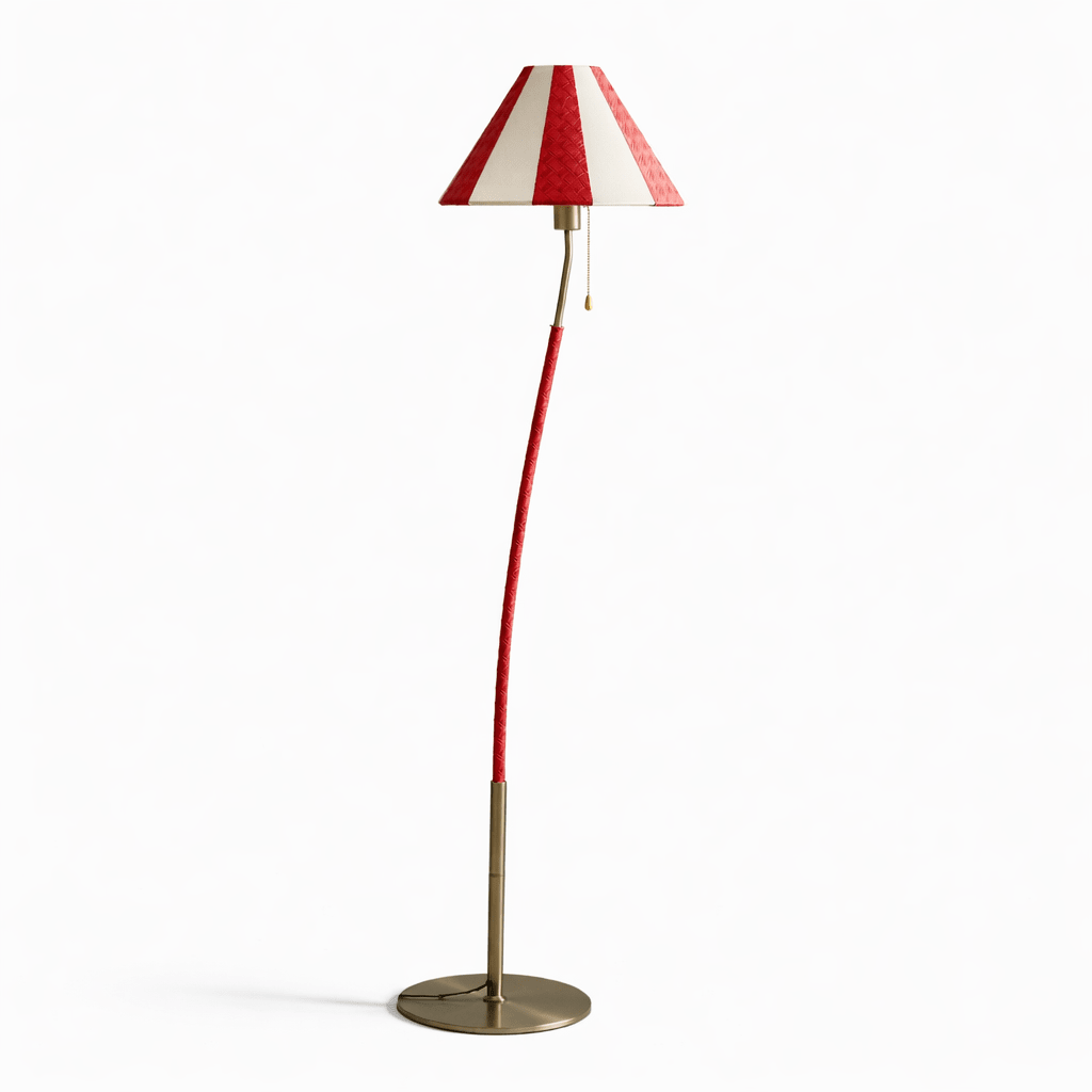 Verona Curved Striped Floor Lamp