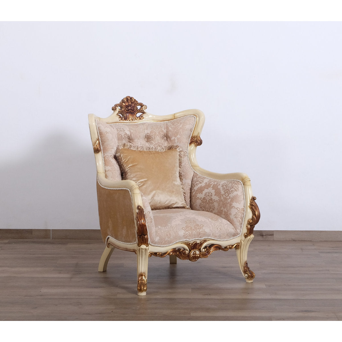 Veronica Armchair Chair with Ottoman