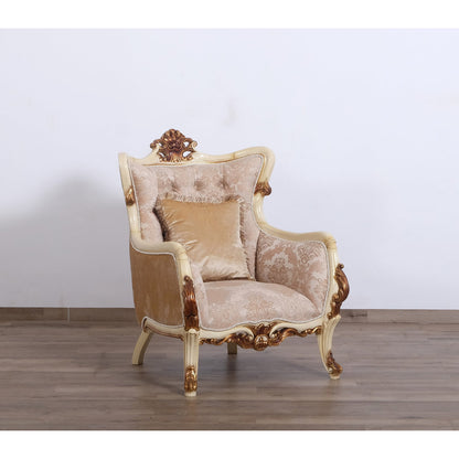 Veronica Armchair Chair with Ottoman