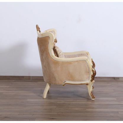 Veronica Armchair Chair with Ottoman