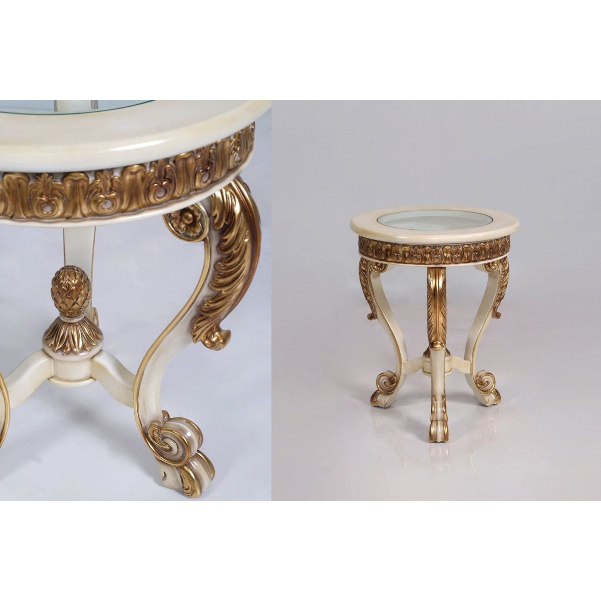 Veronica Glass End Table