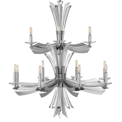 Vida 12 - Light Candle Style Classic / Traditional Chandelier