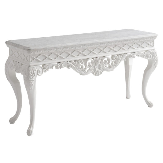 Villa Blanca 71.5'' W Marble Console Table