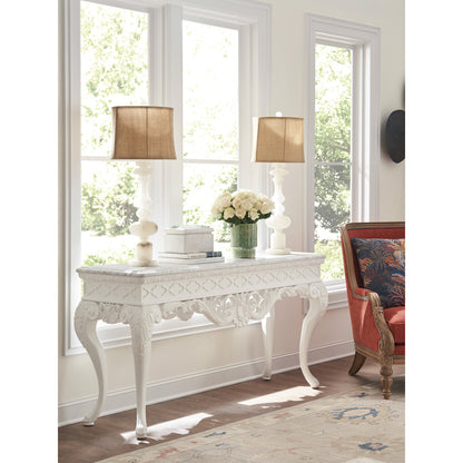 Villa Blanca 71.5'' W Marble Console Table