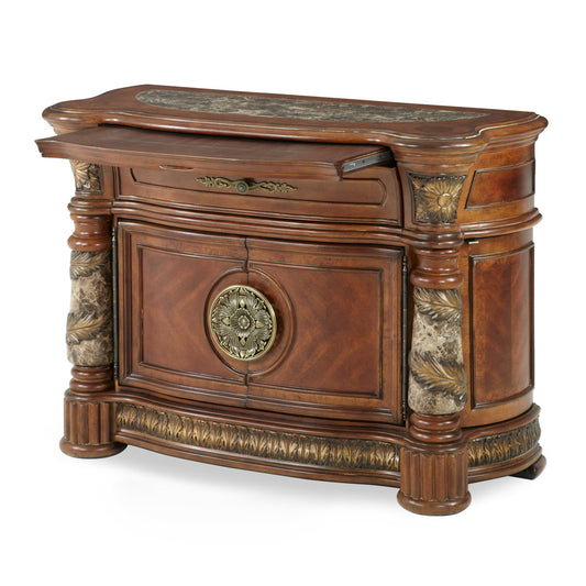 Villa Valencia 1 - Drawer Solid Wood Bachelor's Chest in Brown