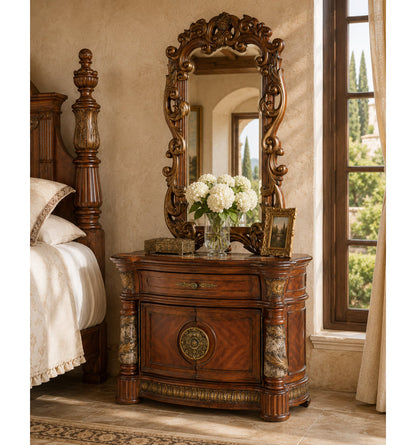Villa Valencia 1 - Drawer Solid Wood Bachelor's Chest in Brown