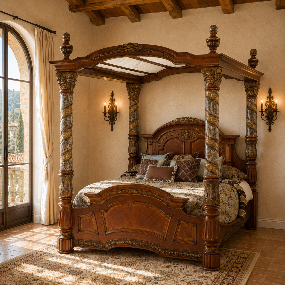 Villa Valencia Canopy Bed