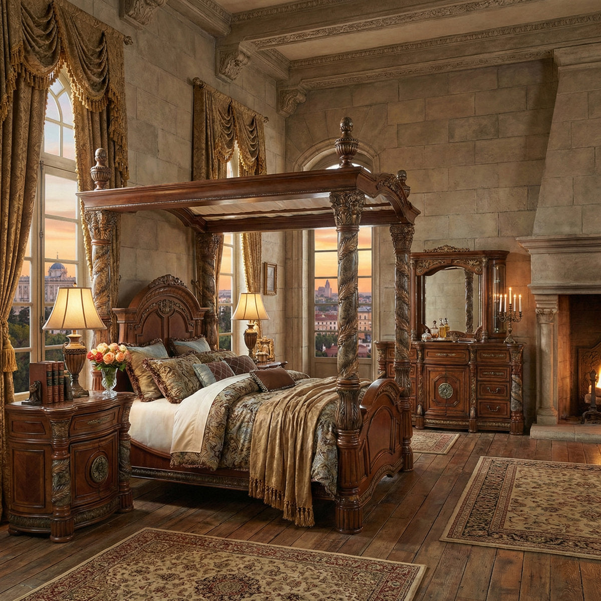 Villa Valencia Canopy Bed