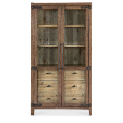 Vineyard Row Lighted China Cabinet