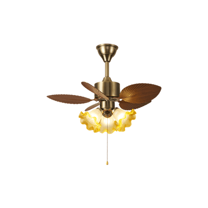 Vintage Leaf Ceiling Fan Light