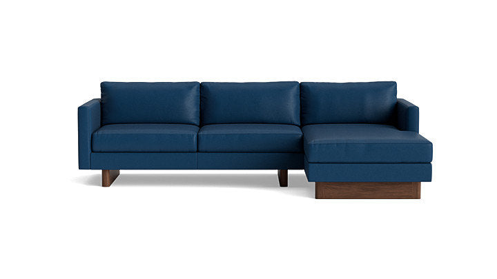 Vintage Leather Sofa with Chaise (105")