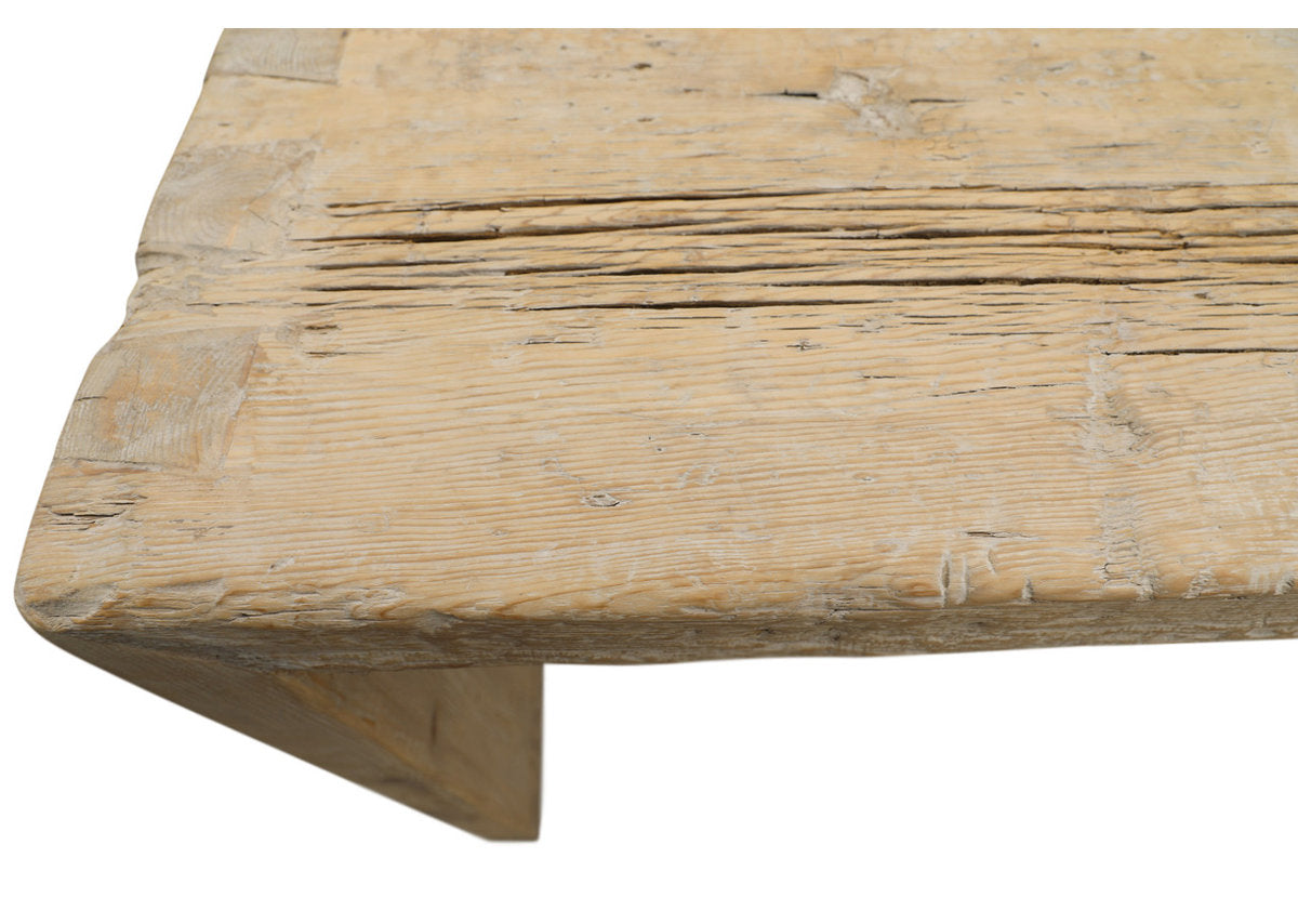 Vintage Waterfall Console Table Weathered Natural Approx.9-9.5ft Long