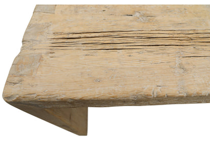Vintage Waterfall Console Table Weathered Natural Approx.9-9.5ft Long