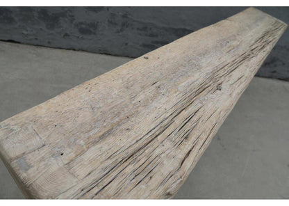 Vintage Waterfall Console Table Weathered Natural Approx.9-9.5ft Long