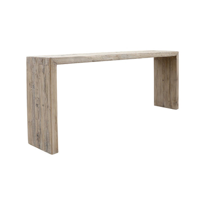 Vintage Waterfall Console Table Weathered Natural Approx.9-9.5ft Long