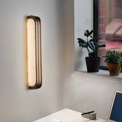 Virex Layered Alabaster Wall Light