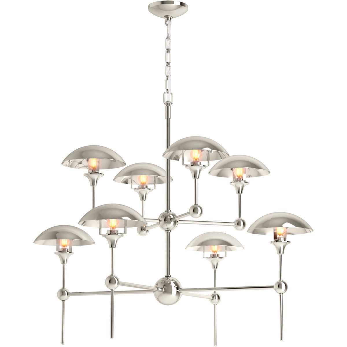 Vorleigh 8 - Light Sputnik Modern Linear Chandelier