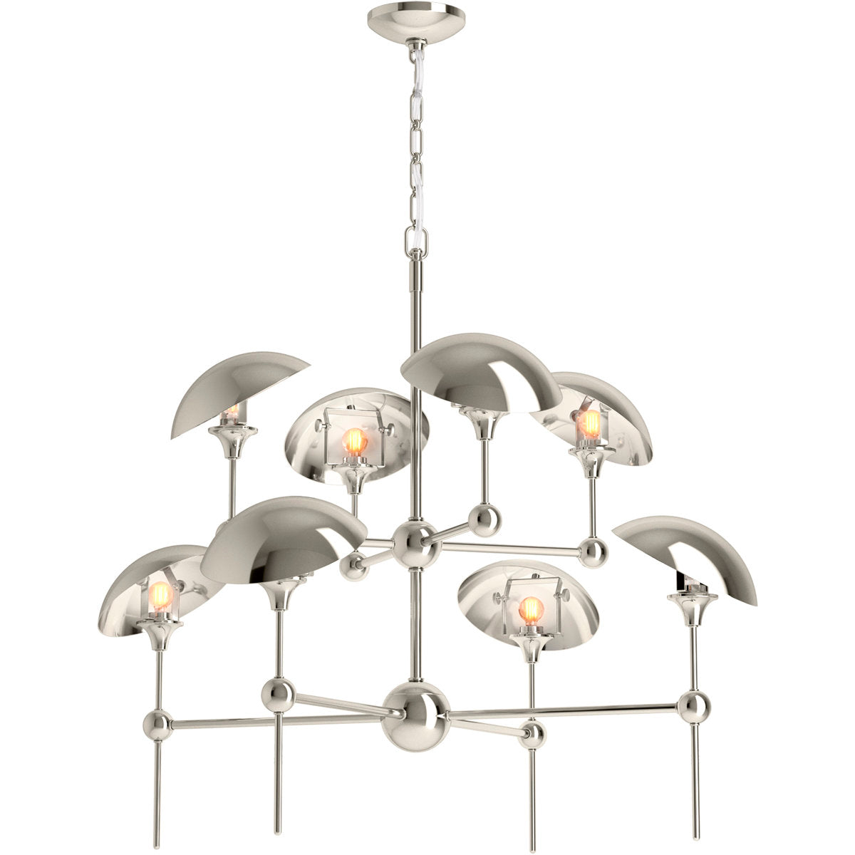 Vorleigh 8 - Light Sputnik Modern Linear Chandelier
