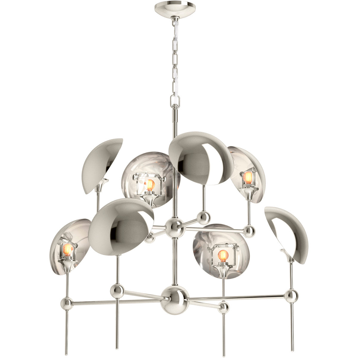 Vorleigh 8 - Light Sputnik Modern Linear Chandelier