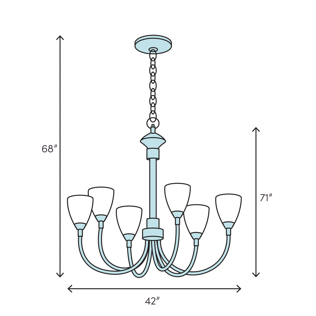 Wallis 14 - Light Chandelier