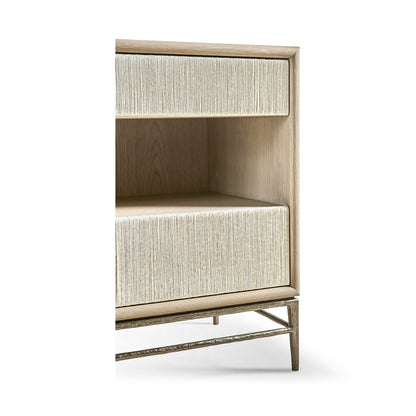 Water 2 - Drawer Solid Wood Nightstand